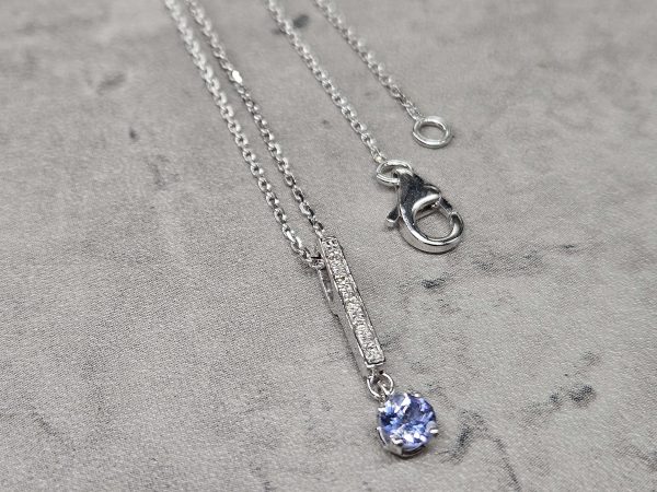 Tanzanite & Diamanten Anhänger – Bild 3