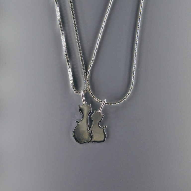 Cats duo pendants