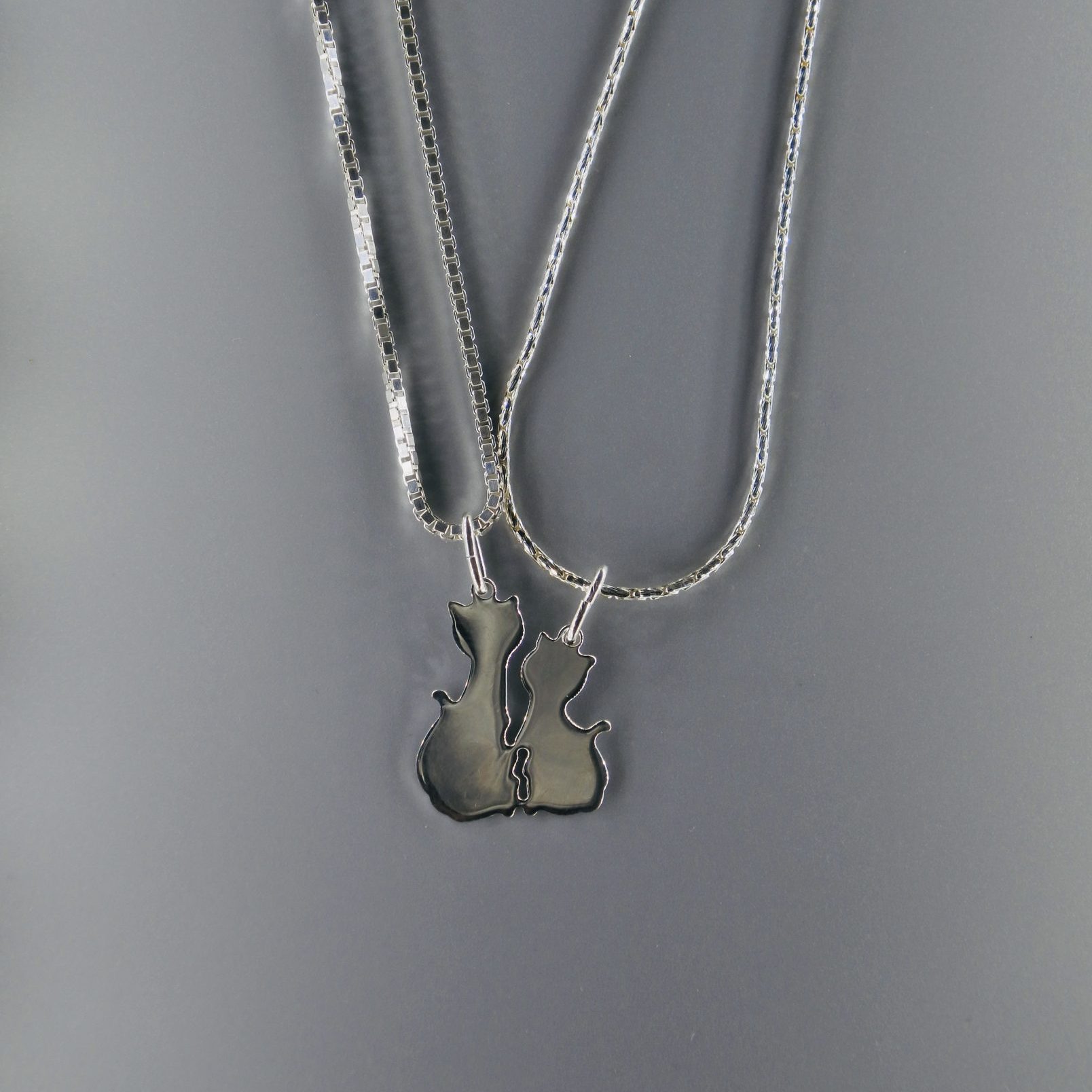 Cats duo pendants