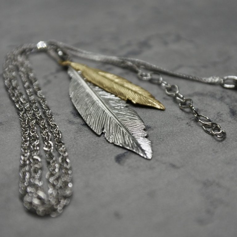 Feather chain silver