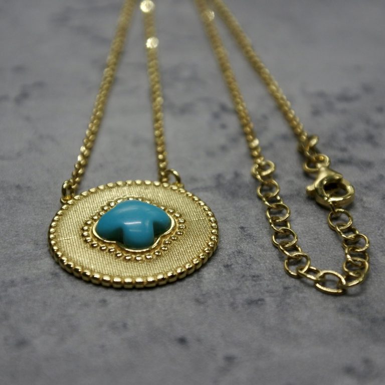 Circle pendant silver