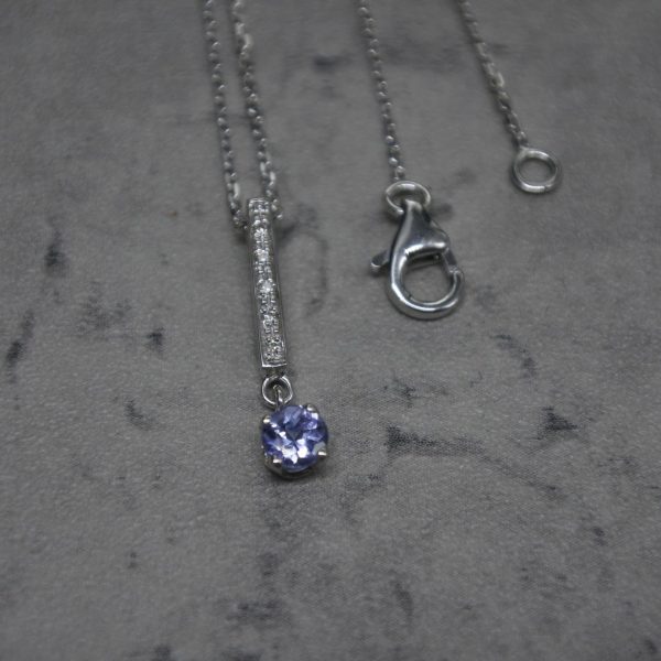 Tanzanite & Diamanten Anhänger