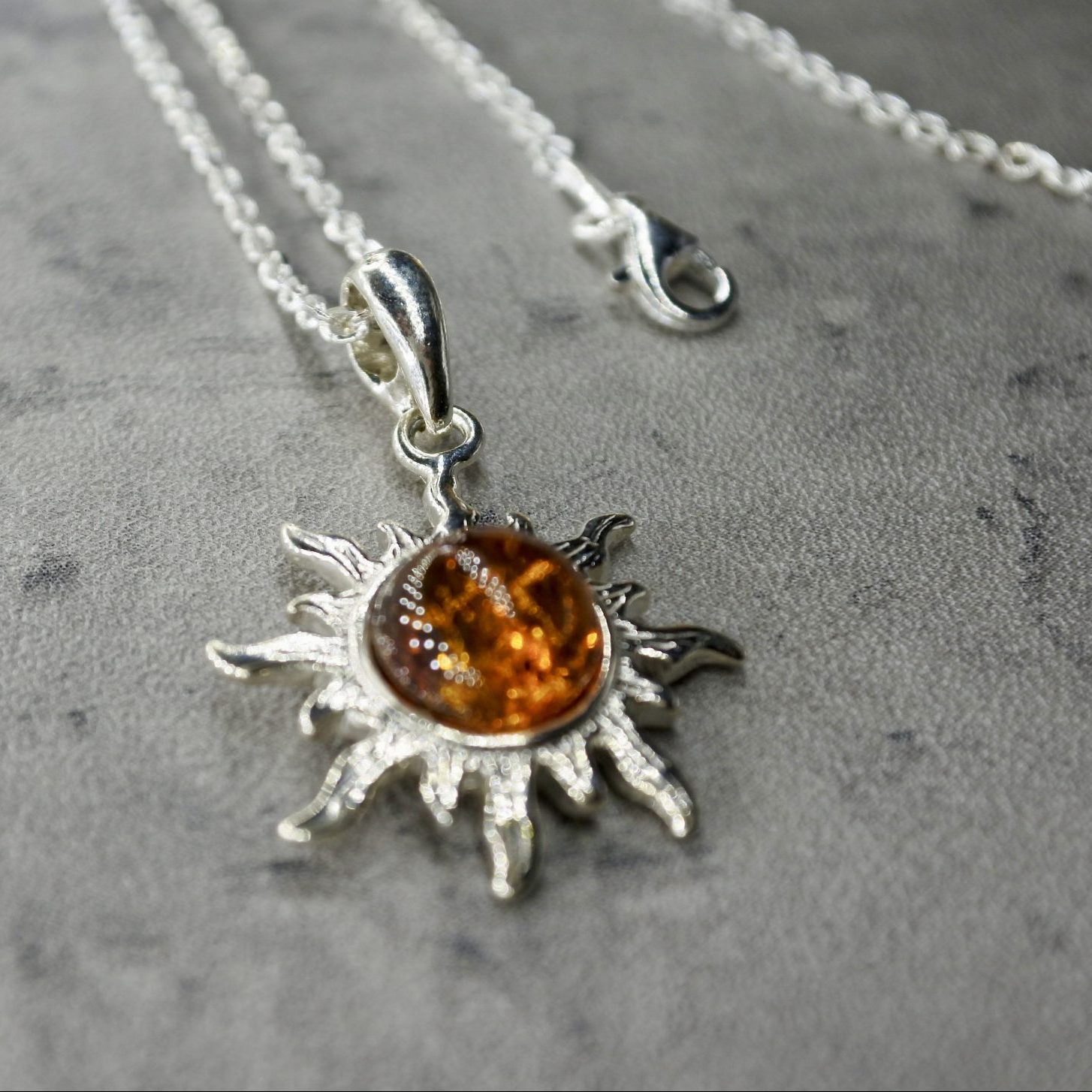 Amber stone sun…