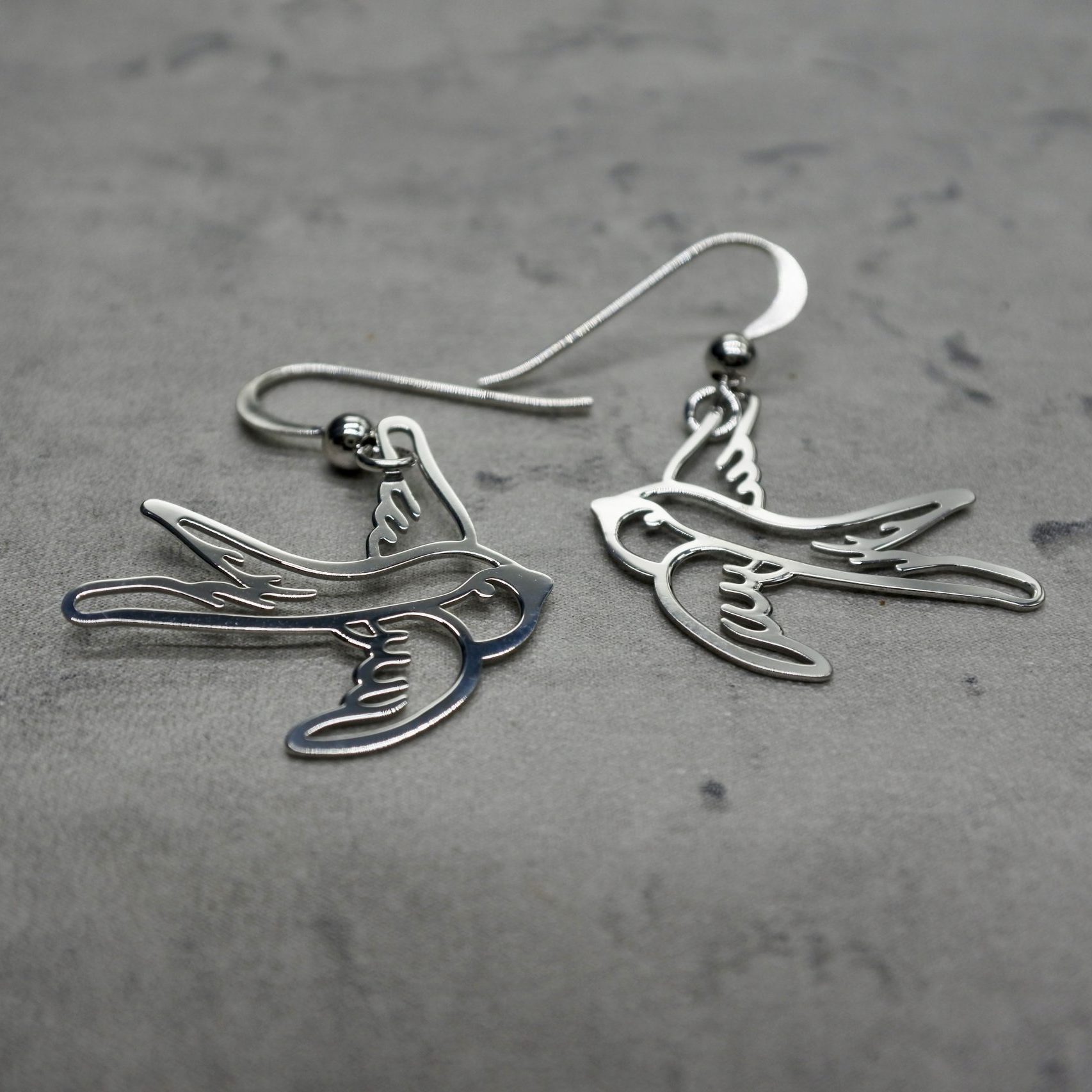 Earrings bird