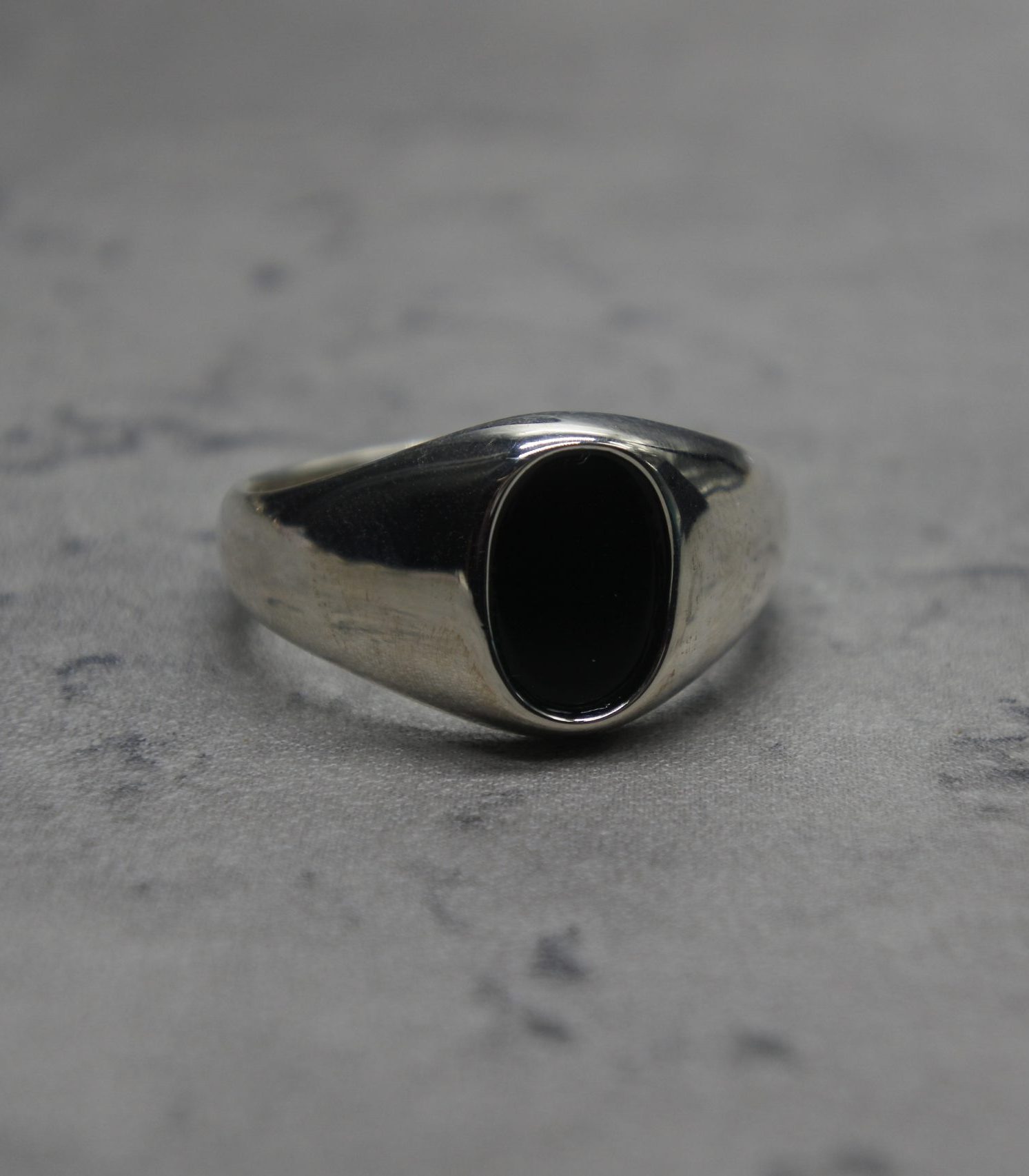 Sieglering mit Onyx Stein