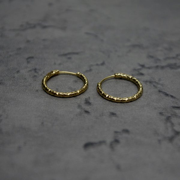 Earrings circle gold