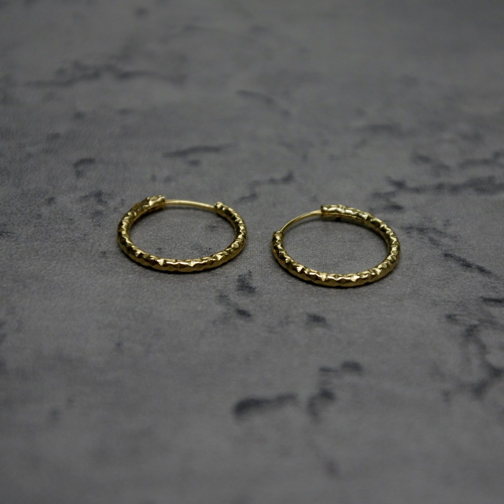 Earrings circle gold